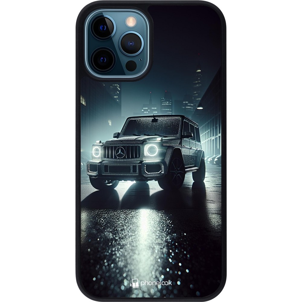 iPhone 12 / 12 Pro Case Hülle - Silikon schwarz Mercedes G AMG Nacht