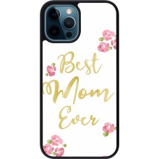 iPhone 12 / 12 Pro Case Hülle - Silikon schwarz Mom 2024 best Mom ever