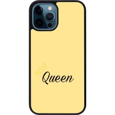 iPhone 12 / 12 Pro Case Hülle - Silikon schwarz Mom 2024 Queen