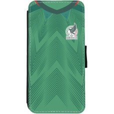 iPhone 12 / 12 Pro Case Hülle - Wallet schwarz Mexiko 2022 personalisierbares Fussballtrikot