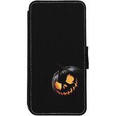 iPhone 12 / 12 Pro Case Hülle - Wallet schwarz Halloween 2023 discreet pumpkin