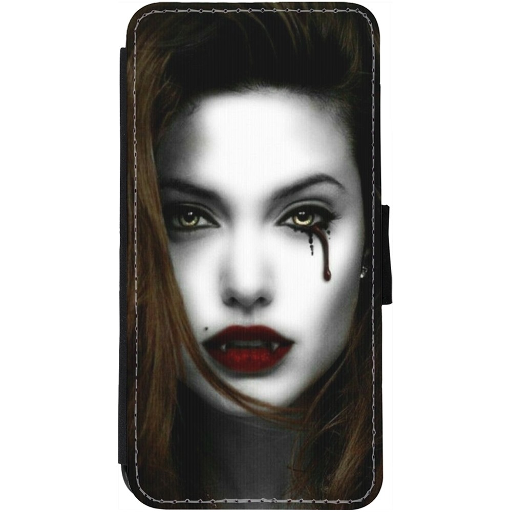 iPhone 12 / 12 Pro Case Hülle - Wallet schwarz Halloween 2023 gothic vampire