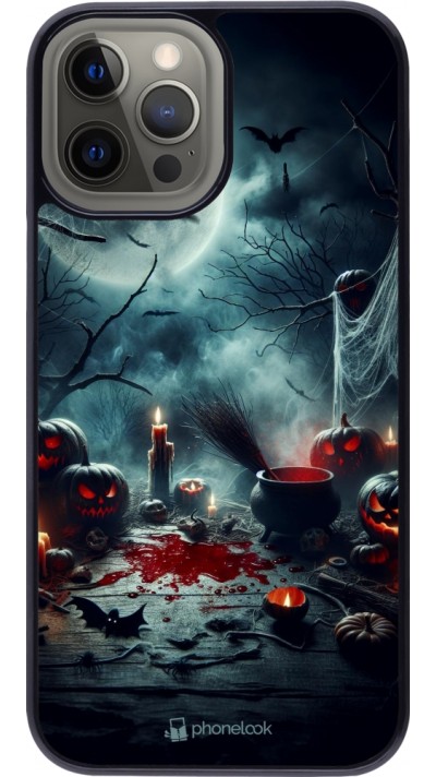 iPhone 12 Pro Max Case Hülle - Halloween 2024 Dunkler Mond