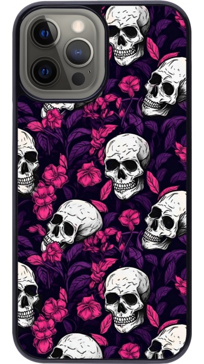 iPhone 12 Pro Max Case Hülle - Halloween 2024 romantic skulls