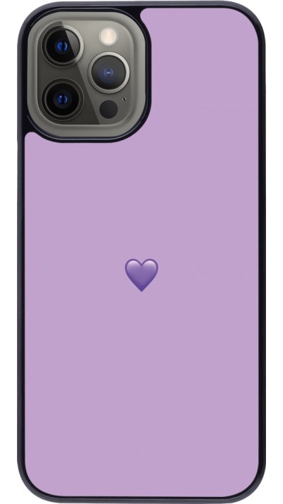 iPhone 12 Pro Max Case Hülle - Valentine 2023 purpule single heart