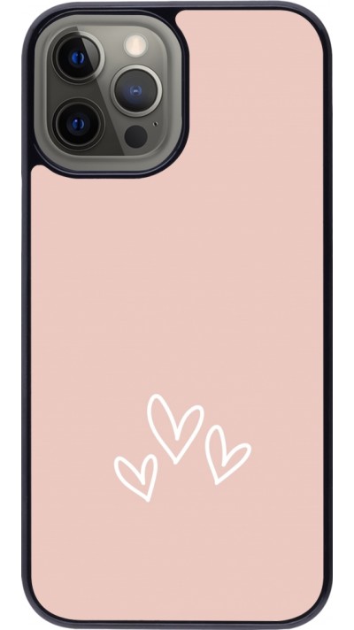 iPhone 12 Pro Max Case Hülle - Valentine 2023 three minimalist hearts