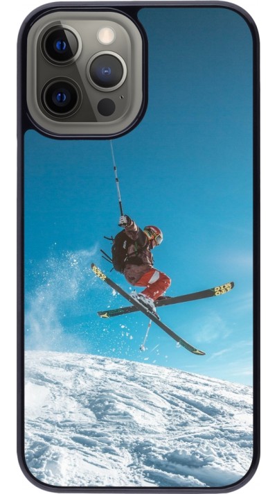 iPhone 12 Pro Max Case Hülle - Winter 22 Ski Jump