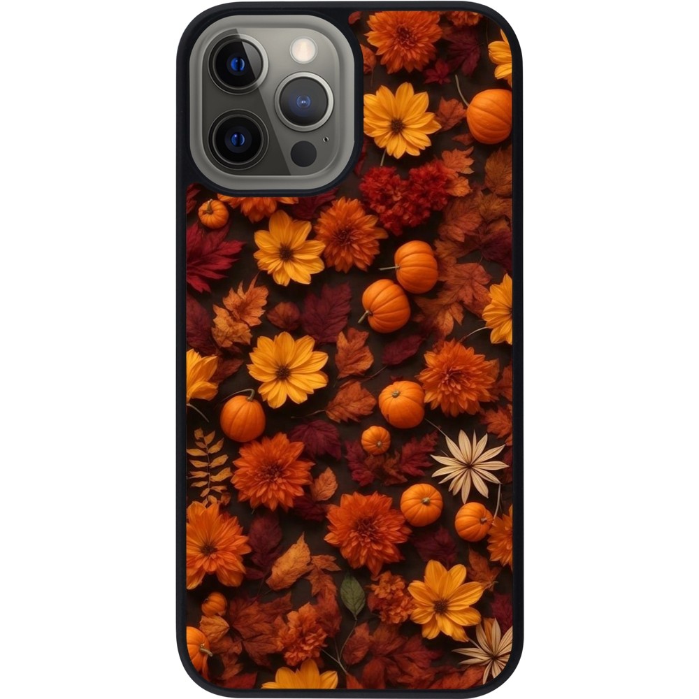 iPhone 12 Pro Max Case Hülle - Silikon schwarz Autumn 2024 potpourri