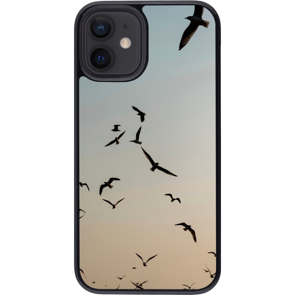 iPhone 12 mini Case Hülle - Autumn 22 flying birds shadow