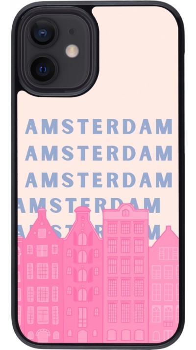 iPhone 12 mini Case Hülle - Amsterdam Pink Print