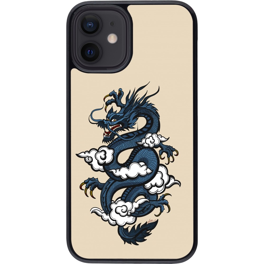 iPhone 12 mini Case Hülle - Blue Dragon Tattoo