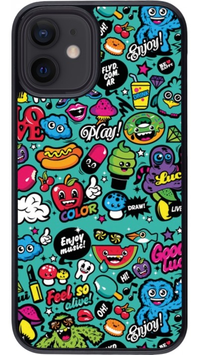 iPhone 12 mini Case Hülle - Cartoons old school