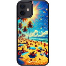 iPhone 12 mini Case Hülle - Sommer Paradies Farbe