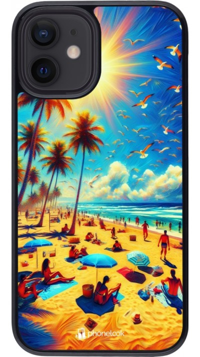 iPhone 12 mini Case Hülle - Sommer Paradies Farbe