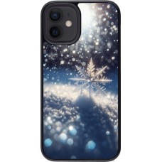 iPhone 12 mini Case Hülle - Schneeflocke Solar Glanz