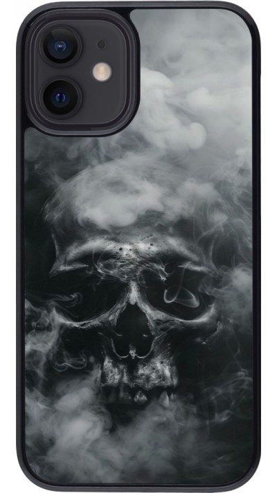 iPhone 12 mini Case Hülle - Halloween 2024 smoky skull