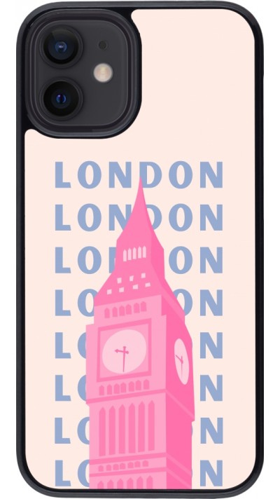 iPhone 12 mini Case Hülle - London Pink Print