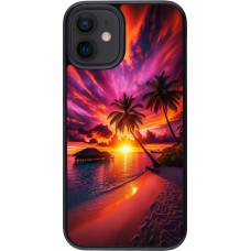 iPhone 12 mini Case Hülle - Malediven Abenddämmerung Glückseligkeit