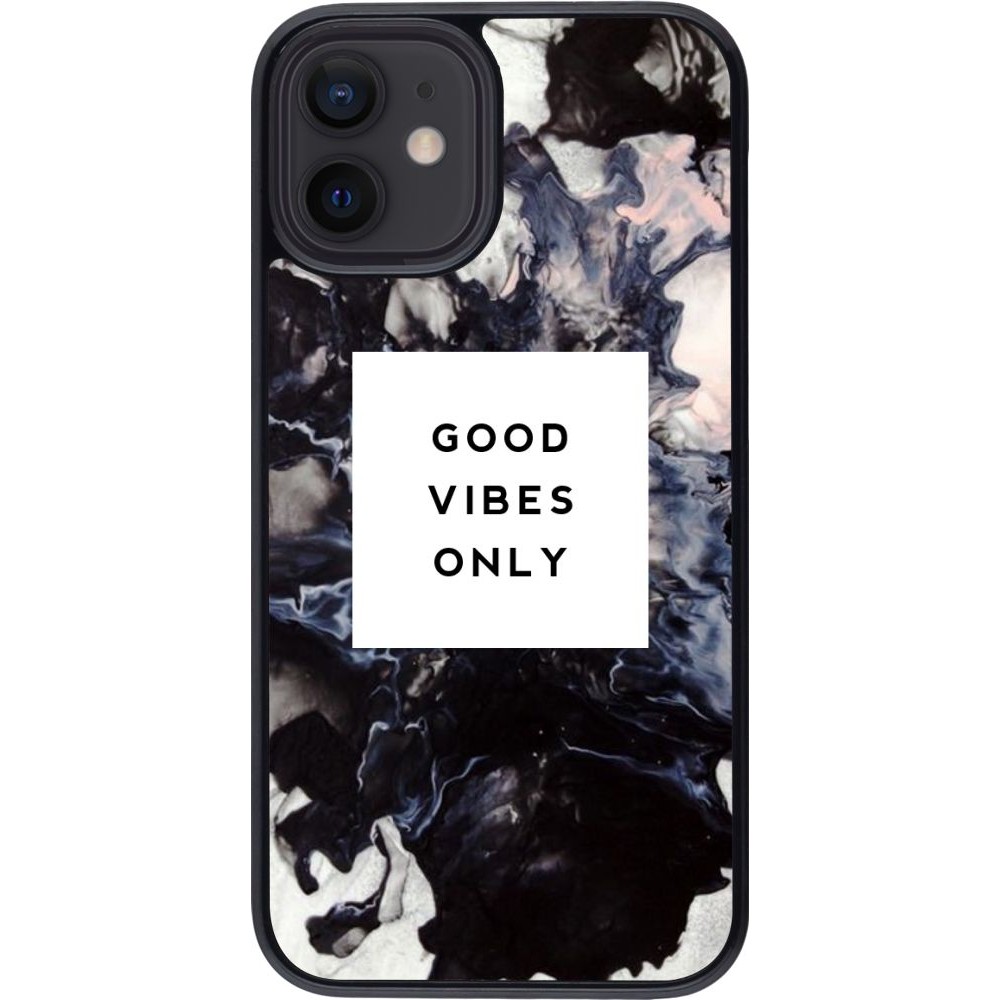 Hülle iPhone 12 mini - Marble Good Vibes Only