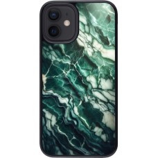 iPhone 12 mini Case Hülle - Majestätischer grüner Marmor