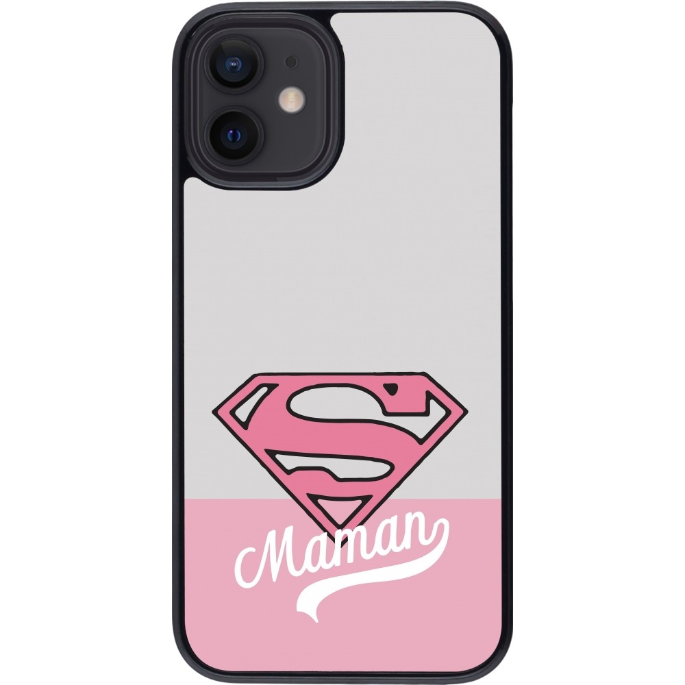 iPhone 12 mini Case Hülle - Mom 2024 Super hero maman