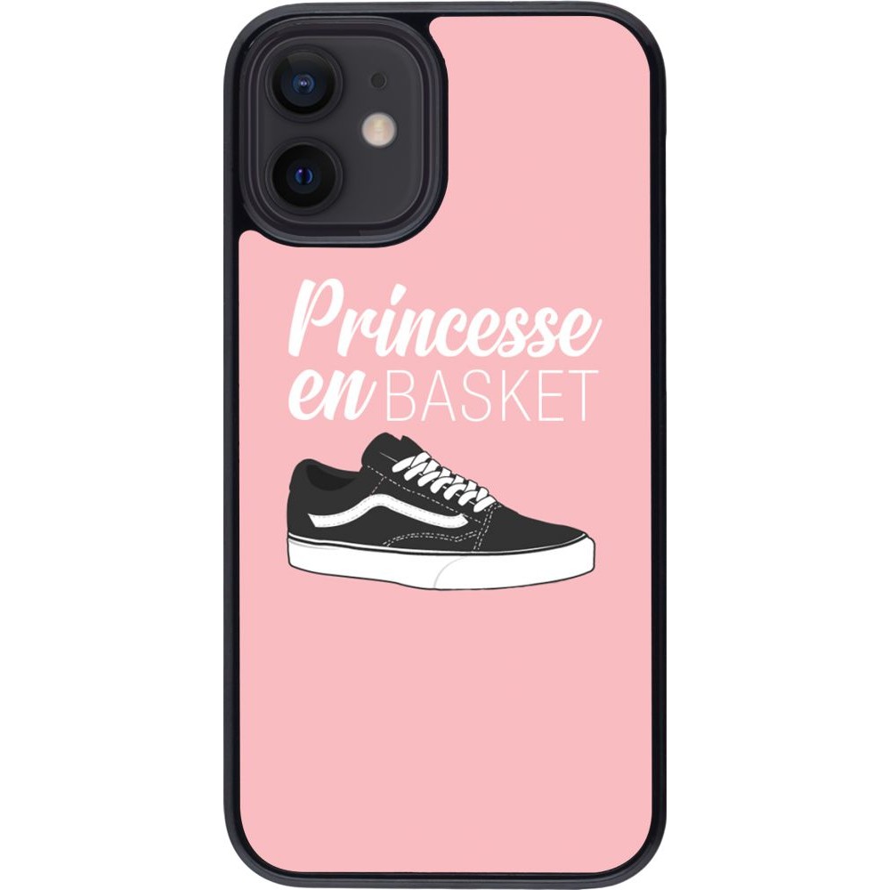 Hülle iPhone 12 mini - princesse en basket