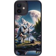 iPhone 12 mini Case Hülle - Samurai Katana Mond