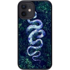 iPhone 12 mini Case Hülle - Snake Blue Anaconda