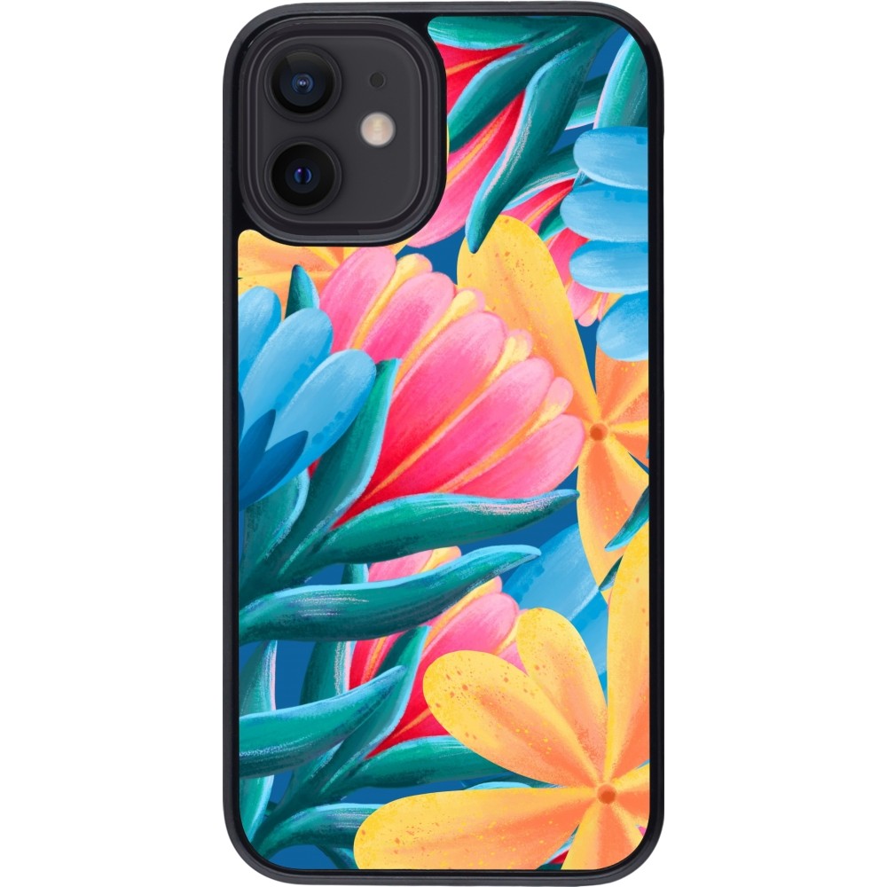 iPhone 12 mini Case Hülle - Spring 23 colorful flowers