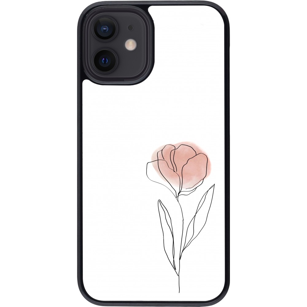 iPhone 12 mini Case Hülle - Spring 23 minimalist flower