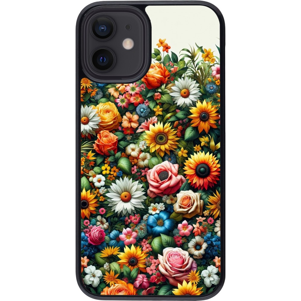 iPhone 12 mini Case Hülle - Sommer Blumenmuster