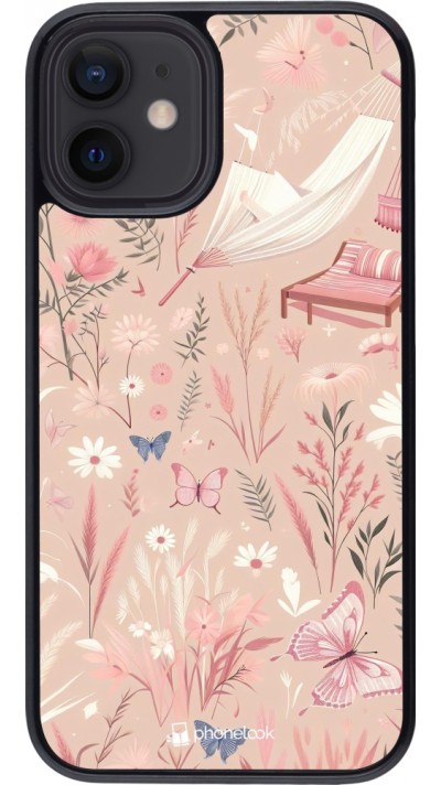 iPhone 12 mini Case Hülle - Sommer Pastellmuster