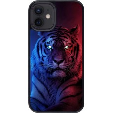 Hülle iPhone 12 mini - Tiger Blue Red