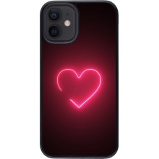 iPhone 12 mini Case Hülle - Valentine 2023 single neon heart