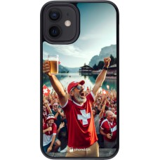 iPhone 12 mini Case Hülle - Schweizer Sieg Fanzone Euro 2024