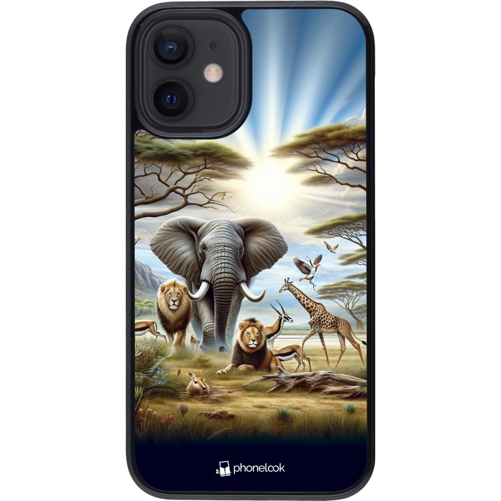 iPhone 12 mini Case Hülle - Afrikanisches Wildleben