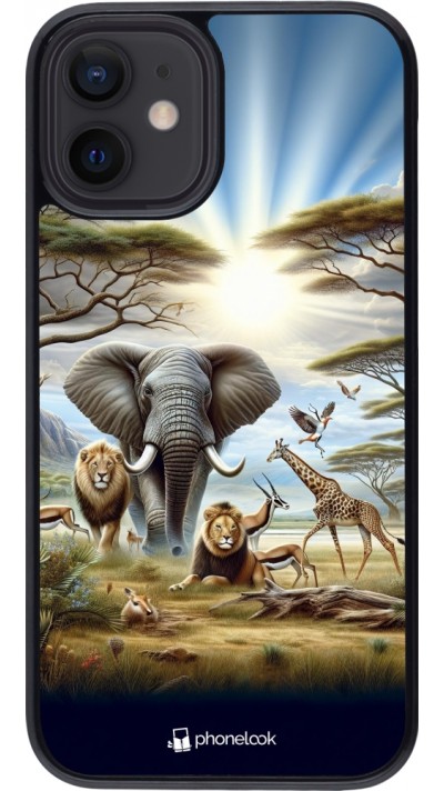 iPhone 12 mini Case Hülle - Afrikanisches Wildleben