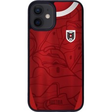 iPhone 12 mini Case Hülle - Silikon schwarz Austria personalisierbares Fussballtrikot