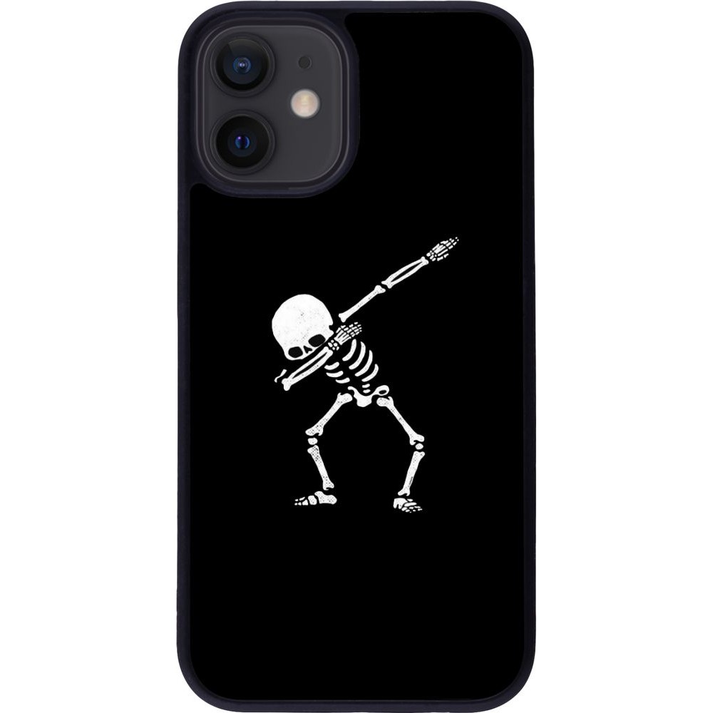 Hülle iPhone 12 mini - Silikon schwarz Halloween 19 09