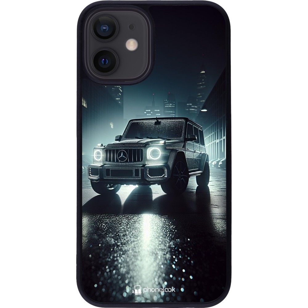 iPhone 12 mini Case Hülle - Silikon schwarz Mercedes G AMG Nacht