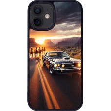 iPhone 12 mini Case Hülle - Silikon schwarz Mustang 69 Grand Canyon