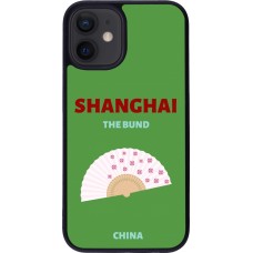 iPhone 12 mini Case Hülle - Silikon schwarz Pop Summer Destination Shanghai