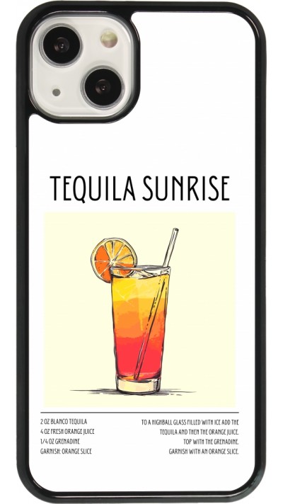 iPhone 13 Case Hülle - Cocktail Rezept Tequila Sunrise