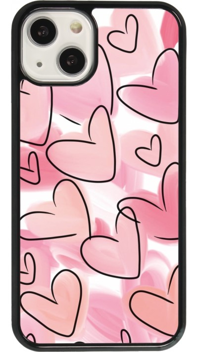 iPhone 13 Case Hülle - Easter 2023 pink hearts