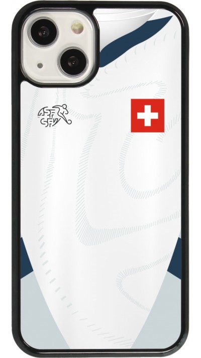 Coque iPhone 13 - Maillot de football Suisse Extérieur personnalisable