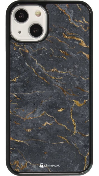 Hülle iPhone 13 - Grey Gold Marble