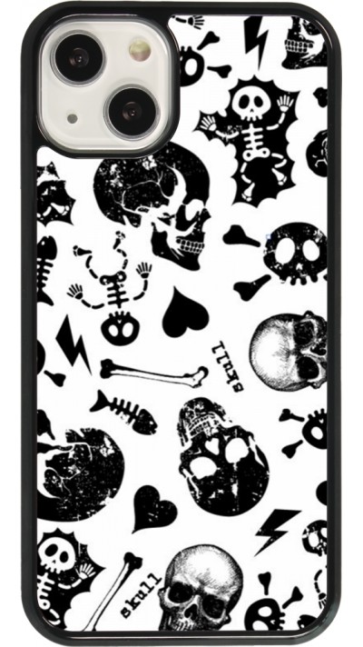 iPhone 13 Case Hülle - Halloween 2024 skeleton mix