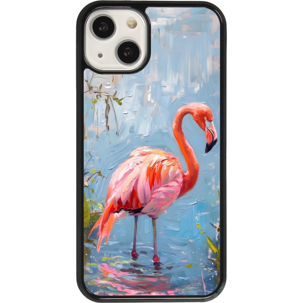 iPhone 13 Case Hülle - Paint Flamingo