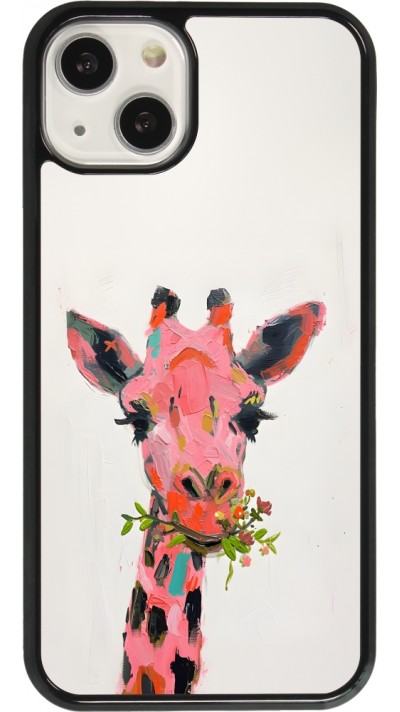 iPhone 13 Case Hülle - Pink Girafe Paint