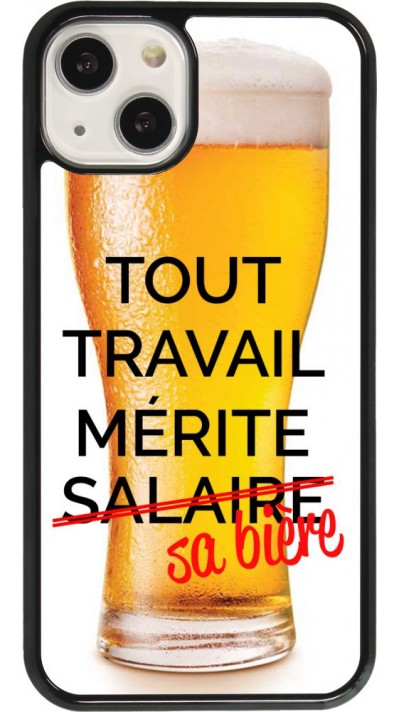 iPhone 13 Case Hülle - Tout travail mérite sa bière